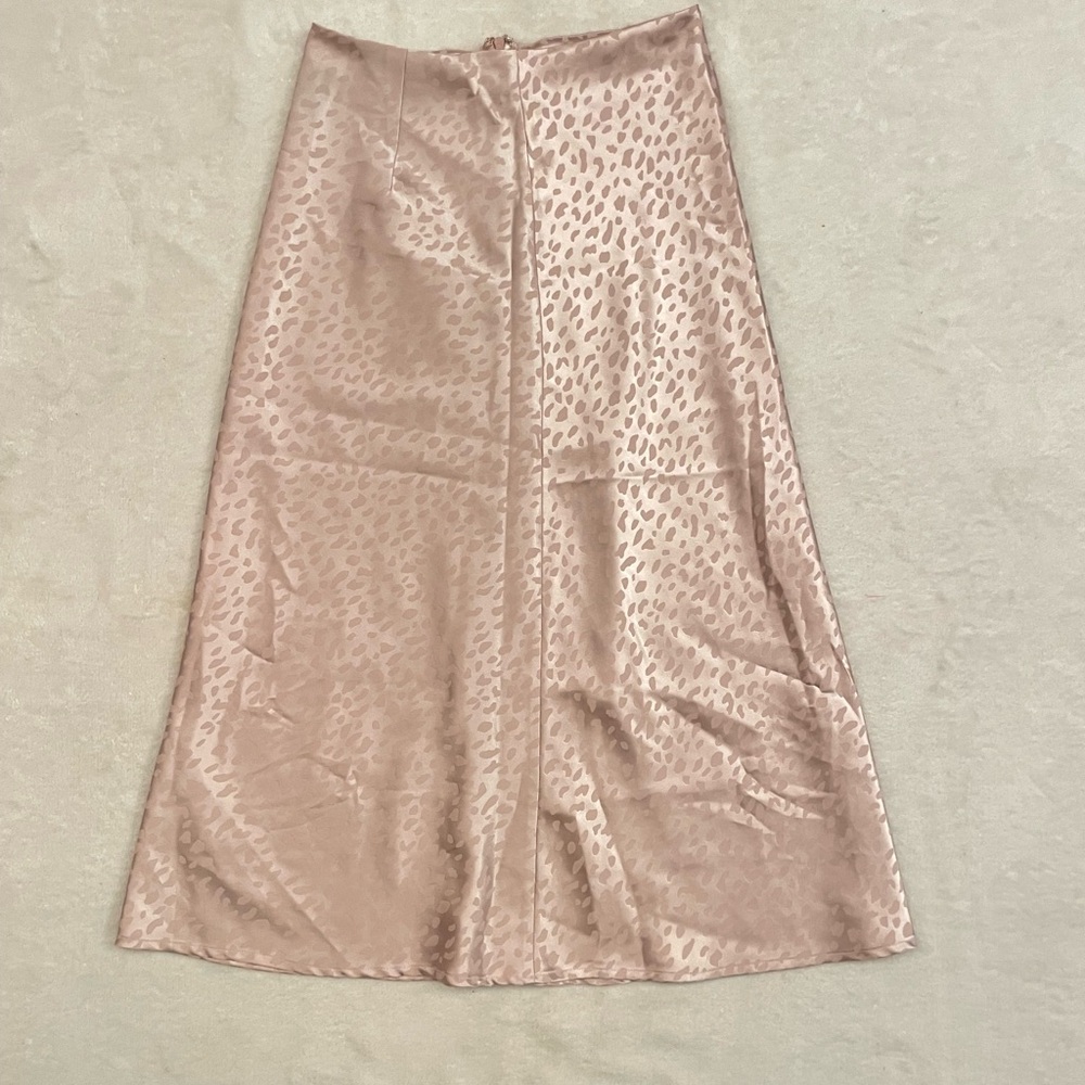Forever 21 Light Brown Patterned A-Line Skirt